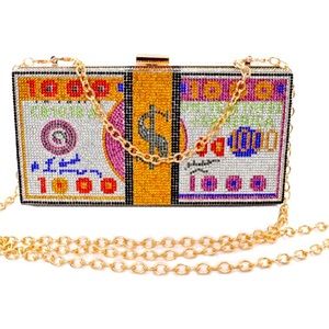 Rhinestone Bling Money Purse